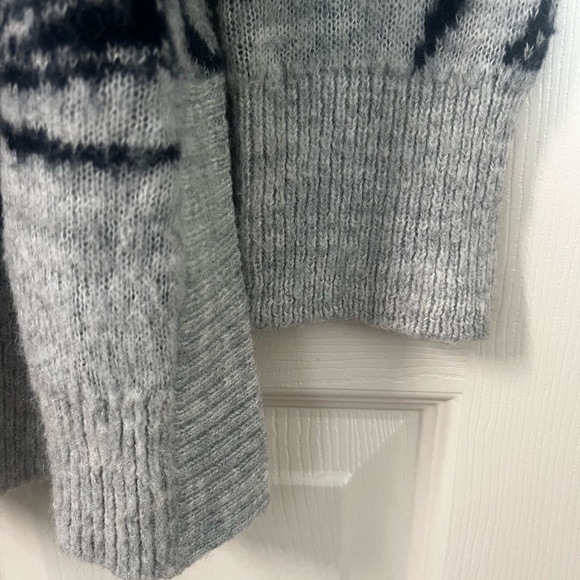 Loft Grey And Navy Tulip Cardigan - Picture 5 of 5